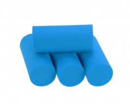 Foam Popper Cylinders, Blue, 18 mm